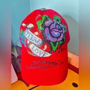 Ed Hardy by Christian Audigier "Eternal Love" Trucker Hat vintage